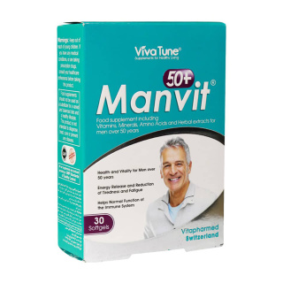کپسول ژلاتینی من ویت 50 پلاس بسته 30 عددی ویواتیون