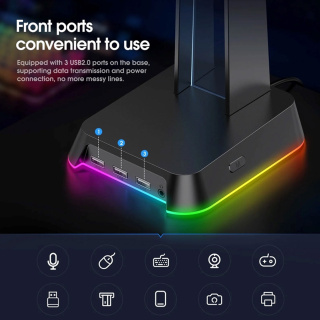 پایه نگهدارنده هدفون اونیکوما به همراه هاب USB مدل ST2 - 04