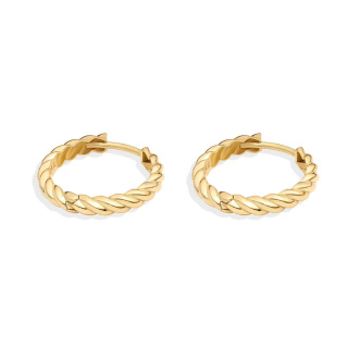گوشواره طلا 18 عیار مدل گیسو
