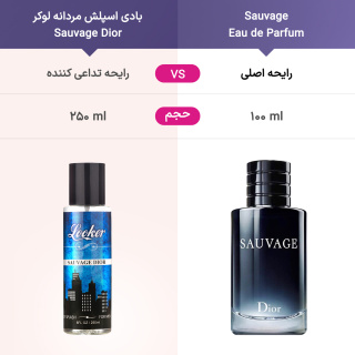 بادی اسپلش مردانه لوکر مدل Sauvage Dior حجم 250 میلی لیتر - 02