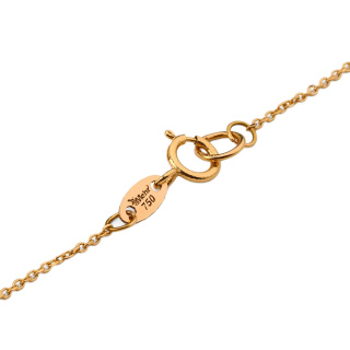 گردنبند طلا 18 عیار زنانه با زنجیر حلقه ای (فلامینگو) مدل MM 2182 - 03