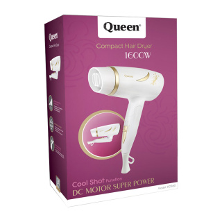 سشوار تاشو مسافرتی 1600 وات مدل HD360 کوئین - 06