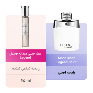 عطر جیبی مردانه مدل لجند 25میل صندل - 04