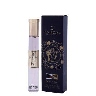 عطر جیبی زنانه مدل Crystal Noir Versace حجم 30میل صندل