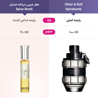 عطر جیبی مردانه مدل Spice Bomb حجم 20میلی لیتر صندل - 02
