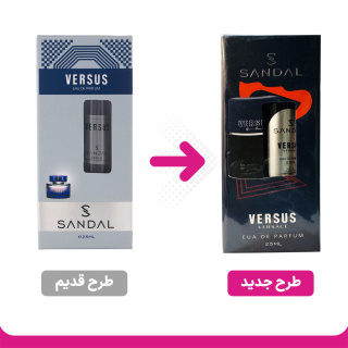 عطر جیبی مردانه مدل Versus حجم 25میل صندل - 03