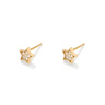 گوشواره طلا 18 عیار مدل میخی ستاره تمام نگین ماوی گالری