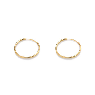 گوشواره طلا 18 عیار مدل دایره حلقه ای 1