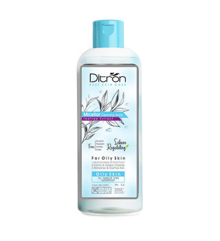 میسلار واتر حاوی عصاره درخت چای مناسب پوست چرب حجم 250 میل دیترون