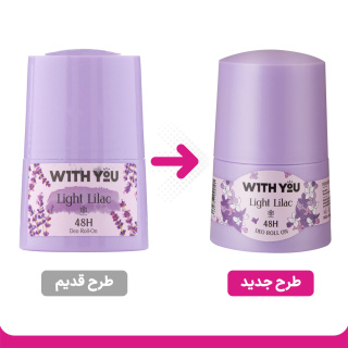 مام رول ضد تعریق مدل Light Lilac حجم 50میل ویت یو - 01