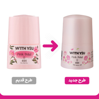 مام رول ضد تعریق مدل Pink Petal حجم 50میل ویت یو - 01