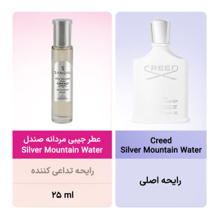 عطر جیبی مردانه مدل Silver Mountain Water حجم 25میل صندل - 05