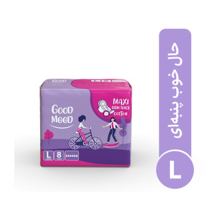 نوار بهداشتی مکسی نیمه ضخیم سایز بزرگ 8 عددی گود مود - 02