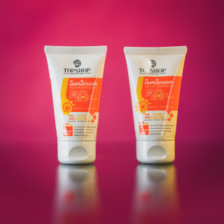 کرم ضدآفتاب بی رنگ تاپ شاپ SPF50 بسته 2 عددی - 03