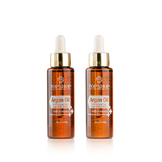 روغن مو تاپ شاپ مدل Argan حجم 40 میلی لیتر مجموعه 2 عددی