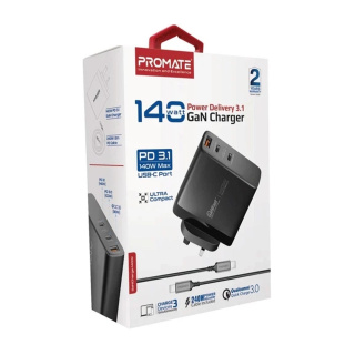 شارژر دیواری مدل GANCHARGE-140W پرومیت - 01
