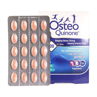 قرص Osteo Quinone حاوی کلسیم، ویتامین D3 و K2-7 بسته 100 عددی هولیستیکا - 02