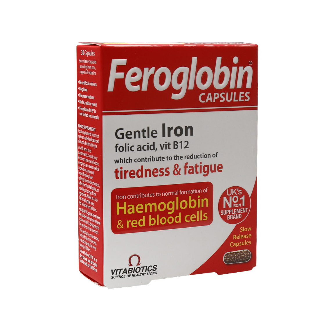 کپسول Feroglobin B12 بسته 30 عددی