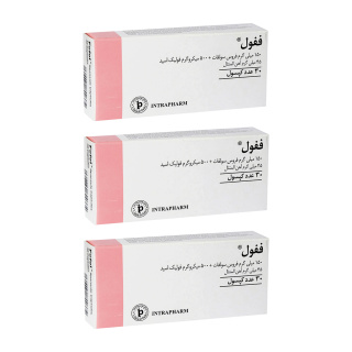 پک 3 عددی کپسول ففول بسته 30 عددی اینترافارم