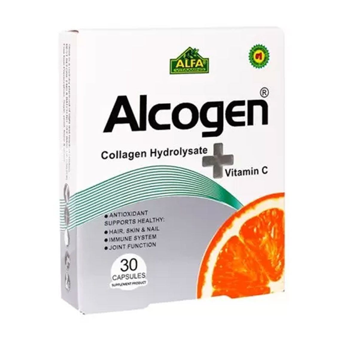 کپسول Alcogen + Vitamin C بسته 30 عددی