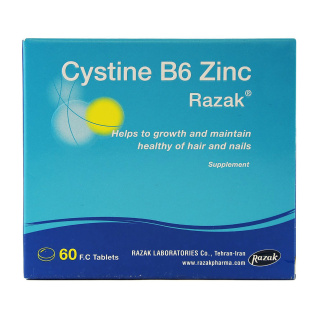قرص Cystin B6 Zink بسته 60 عددی رازک