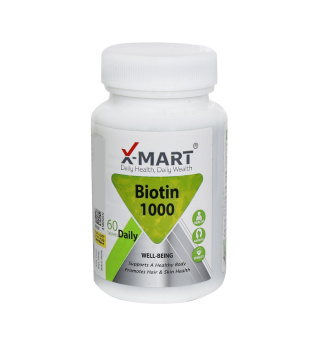 قرص Biotin 1000 بسته 60 عددی ایکس مارت