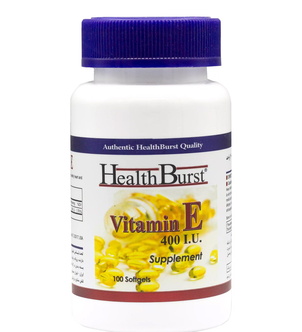 کپسول ژلاتینی Vitamin E 400 بسته 100 عددی