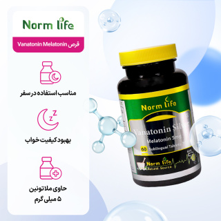 قرص زیر زبانی سیلور Vanatonin Melatonin 5 بسته 60 عددی نورم لایف - 03