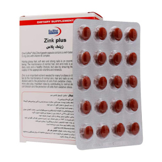 کپسول زینک پلاس 5 میلی گرم بسته 60 عددی یوروویتال - 01