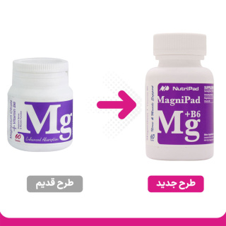 قرص منیزیم سیترات و ویتامین B6 بسته 60 عددی نوتری پاد - 01