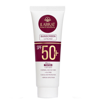 کرم ضد آفتاب رنگی ایلابرت با SPF50 مناسب پوست چرب و نرمال حجم 40 میلی لیتر