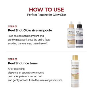 تونر روشن کننده و لایه بردار برنج مدل Glow White Rice مناسب انواع پوست حجم 200 میلی لیتر دکتر ملاکسین - 08