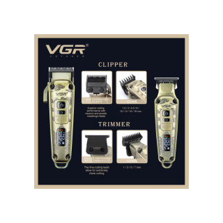 ماشین اصلاح موی سر و صورت وی جی آر مدل V-643 مجموعه دو عددی - 02