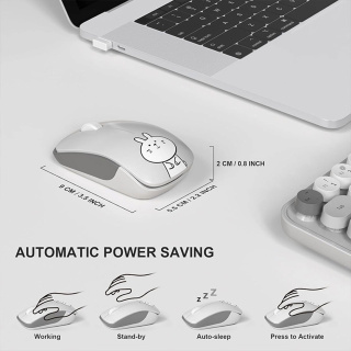 ماوس و کیبورد بی سیم مافی مدل Bean Pro - 02