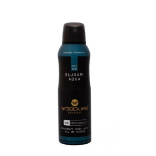 اسپری دئودورانت مردانه Blugari Aqual حجم 200میل وودلایک