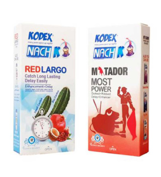 کاندوم مدل Matador بسته 12 عددی به همراه کاندوم مدل Red largo ناچ کدکس