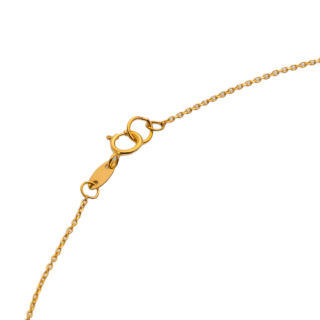 گردنبند طلا 18 عیار زنانه با زنجیر حلقه ای (فلامینگو) مدل MM2181 - 02