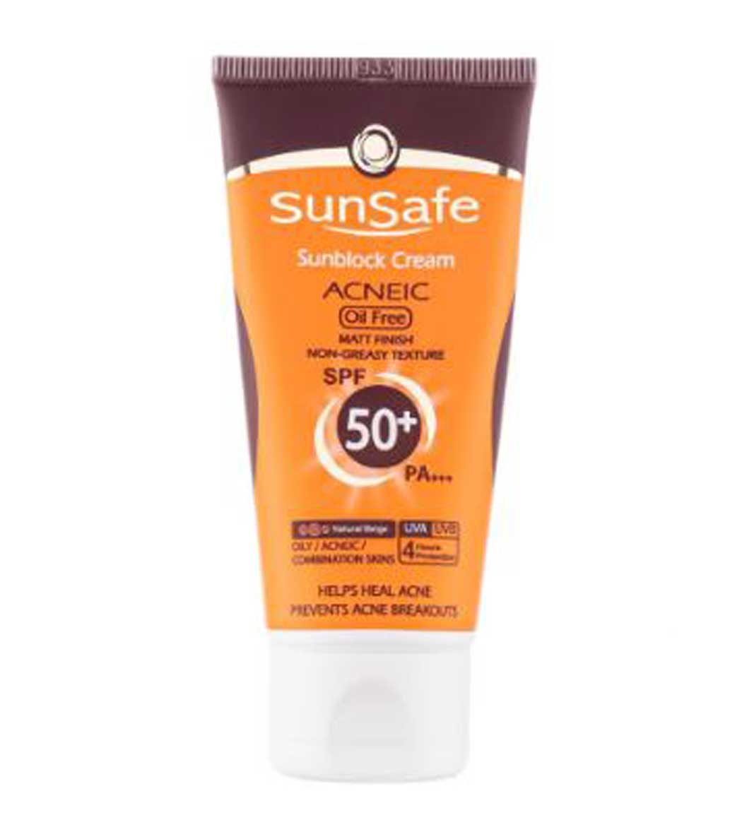 ضد آفتاب رنگی فاقد چربی آنتی آکنه spf50