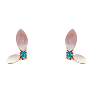 گوشواره طلا 18عیار مدل Due marquise دفینه
