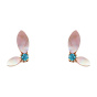 گوشواره طلا 18عیار مدل Due marquise