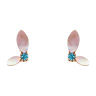 گوشواره طلا 18عیار مدل Due marquise دفینه