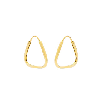 گوشواره حلقه ای طلا 18 عیار زنانه مدل ME1250 مهر گالری - 03