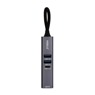 هاب هفت پورت USB C مدل HR 53 هیسکا - 04