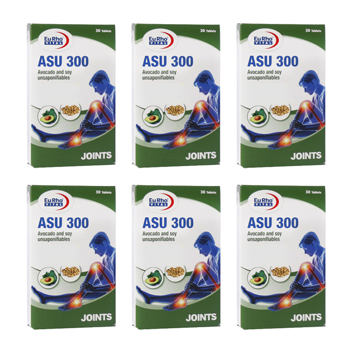 پک 6 عددی قرص آسو 300 بسته 30 عددی