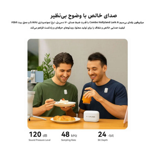 میکروفن بی سیم مدل Lark A1 Combo با درگاه USB C و Lightning هالی لند - 08