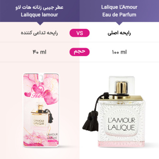 عطر جیبی زنانه مدل Lalique Lamour حجم 40 میلی لیتر هات لاو - 04