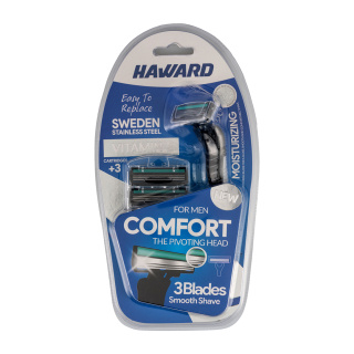 تیغ اصلاح سه لبه مردانه هاوارد مدل Comfort وزن 100 گرم