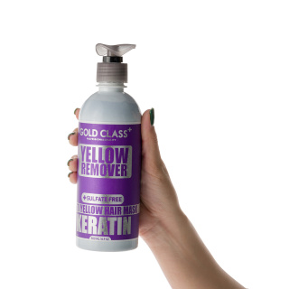 ماسک مو ضد زردی فاقد سولفات گلد کلاس مدل Yellow Remover مناسب موهای رنگ شده حجم 500 میلی لیتر - 03