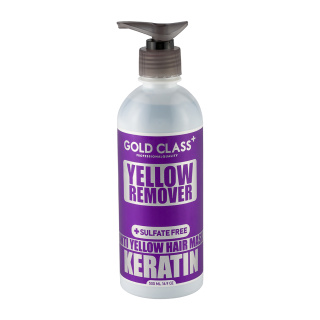 ماسک مو ضد زردی فاقد سولفات گلد کلاس مدل Yellow Remover مناسب موهای رنگ شده حجم 500 میلی لیتر