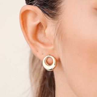 گوشواره طلا 18 عیار مدل انسو چانکی ماوی گالری - 01